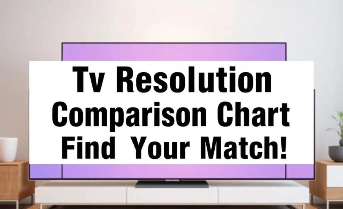 Tv Resolution Comparison Chart Explained: Find Your Match!