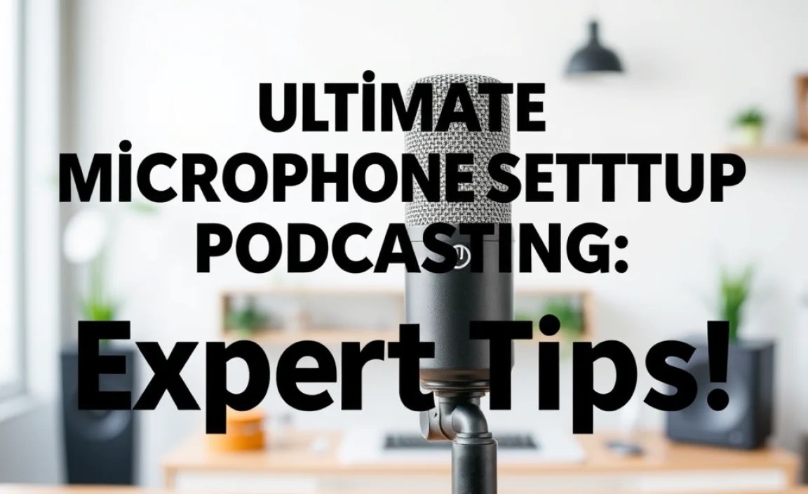 Ultimate Microphone Setup For Podcasting: Expert Tips!