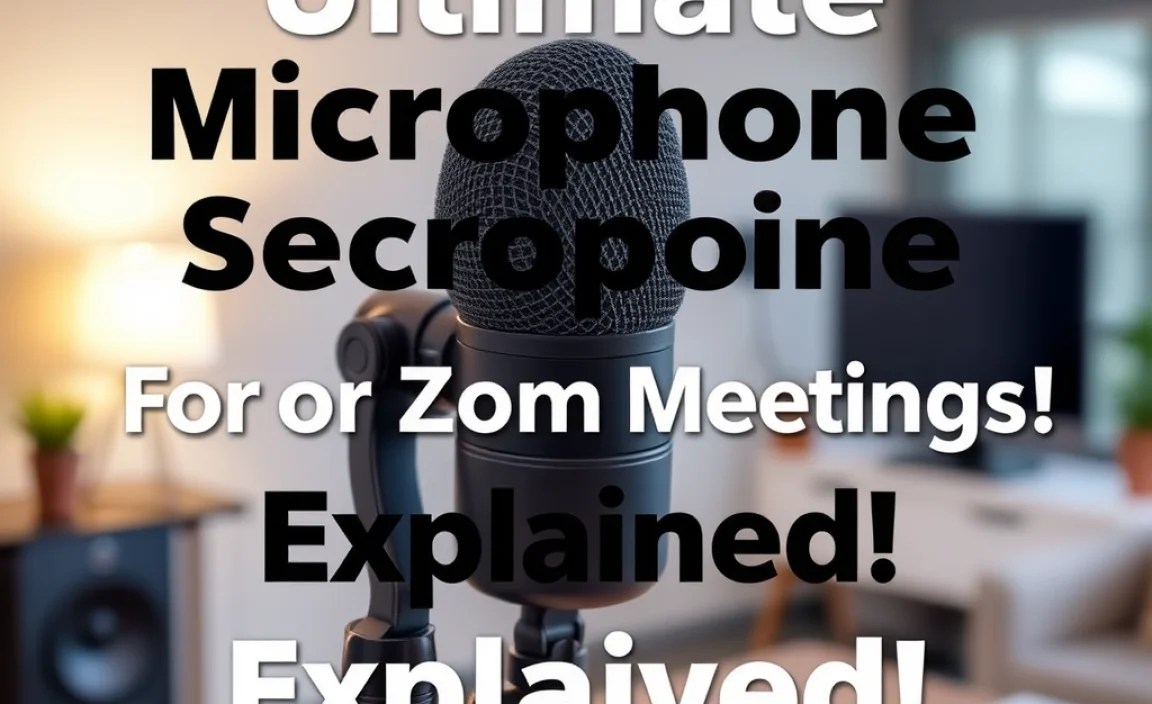 Ultimate Microphone Setup For Zoom Meetings Explained!