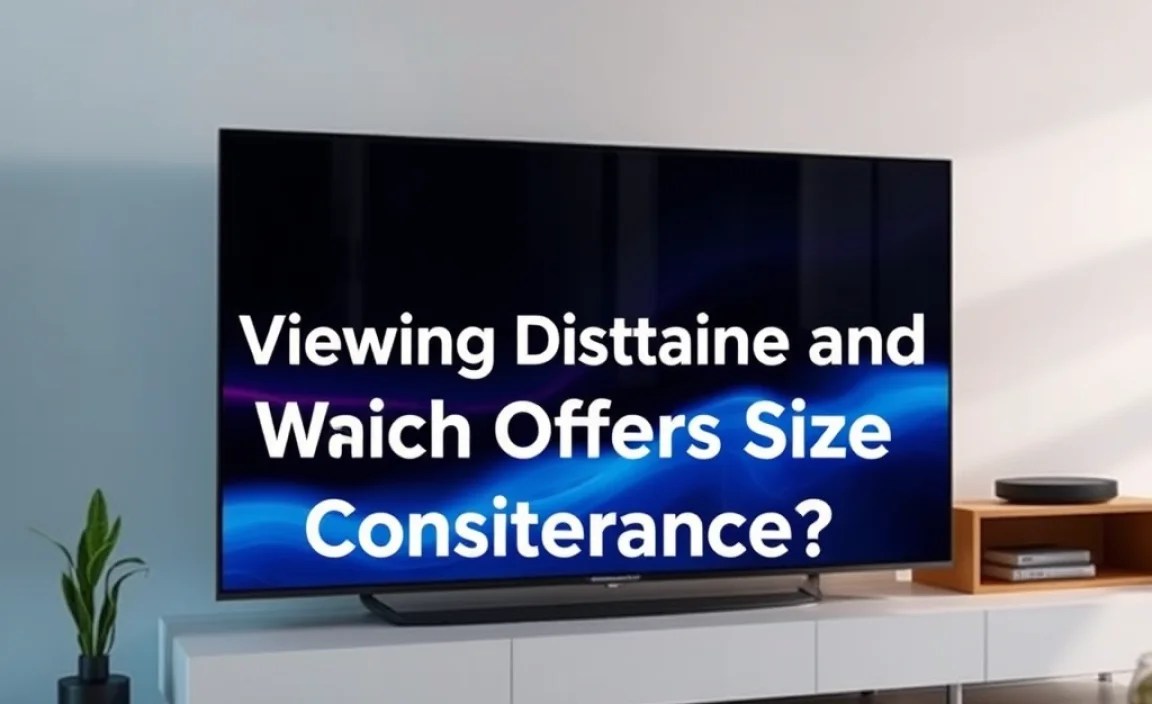 Viewing Distance and Screen Size Considerations