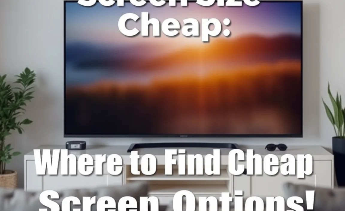Where to Find Cheap Screen Options