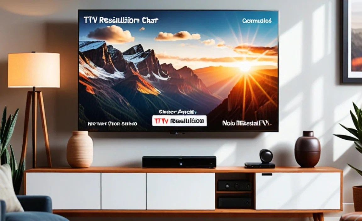 TV Resolution Comparison Chart Setup: Your Guide