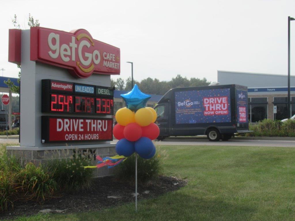 Avon Ohio Giant Eagle GetGo Mobile Billboards Ads In Motion Outdoor