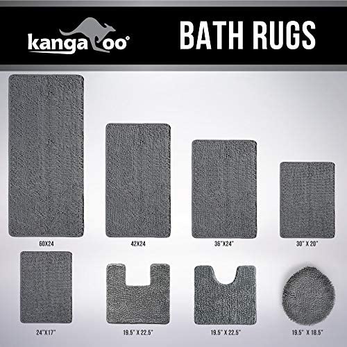 Kangaroo Original Chenille Contoured Bathroom Mat A Plush and Durable