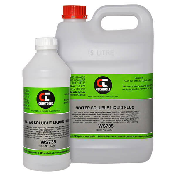 WS735 Water Soluble Liquid Flux AIM Solder Australia