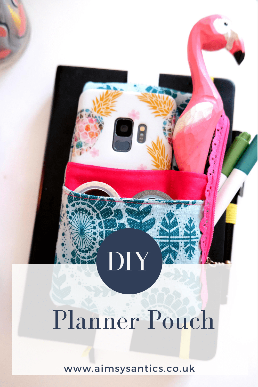 How to Make a DIY Planner Pouch Easy sewing Project Aimsy's Antics