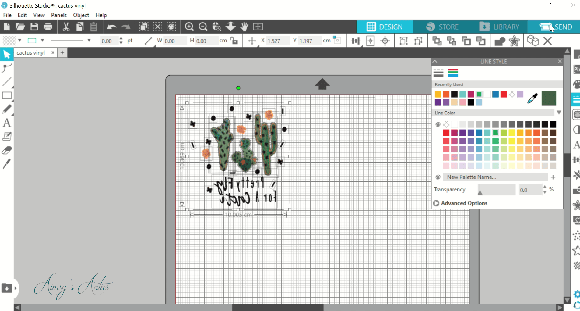 Mirroring the design image