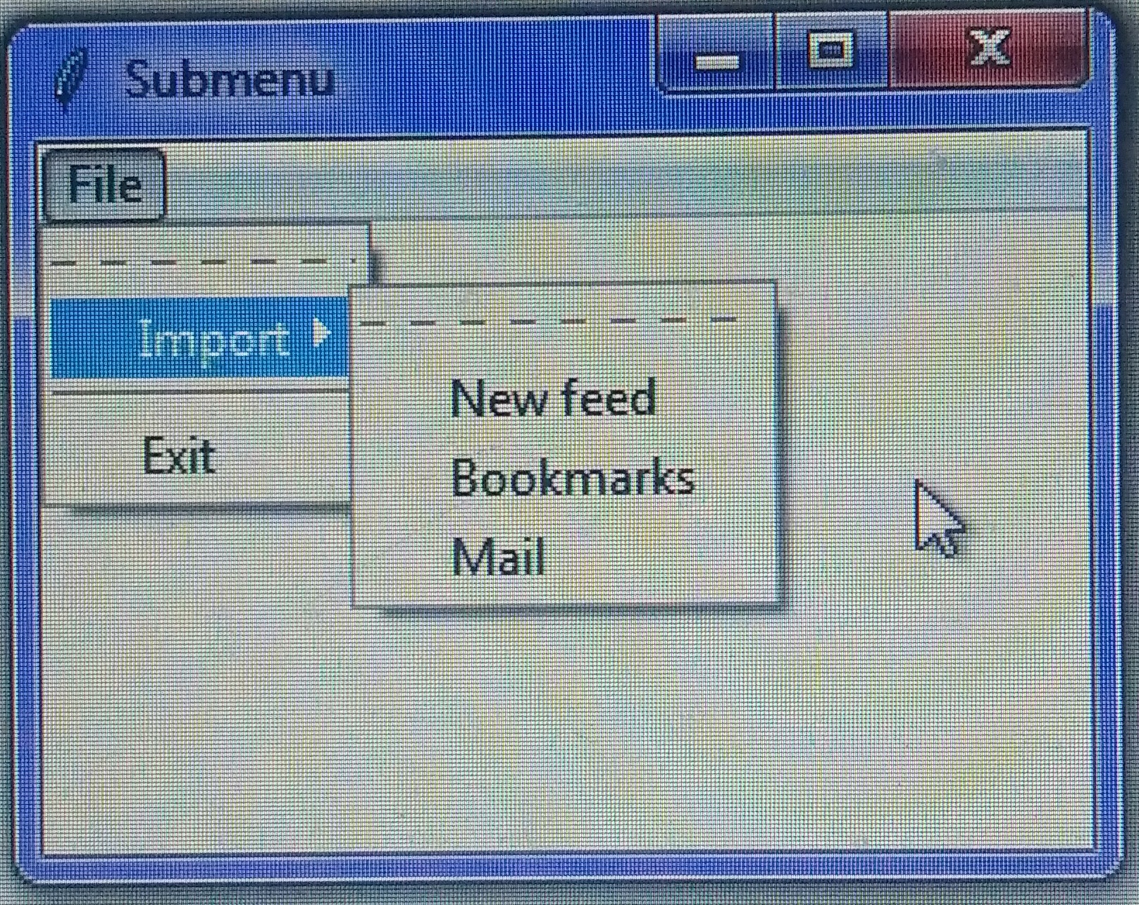 Python Tkinter Menu ExampleAimtocode