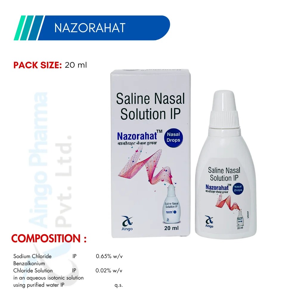 Nazorahat Nasal Drops Saline Nasal Solution 20ml