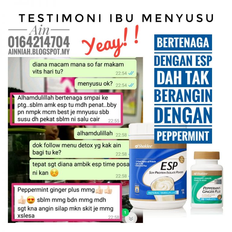 testimoni set menyusu shaklee Kedai Vitamin Butterworth