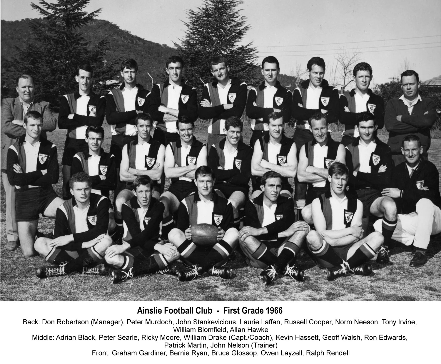1966Ainslie First Grade Team Ainslie Football Club Est. 1927