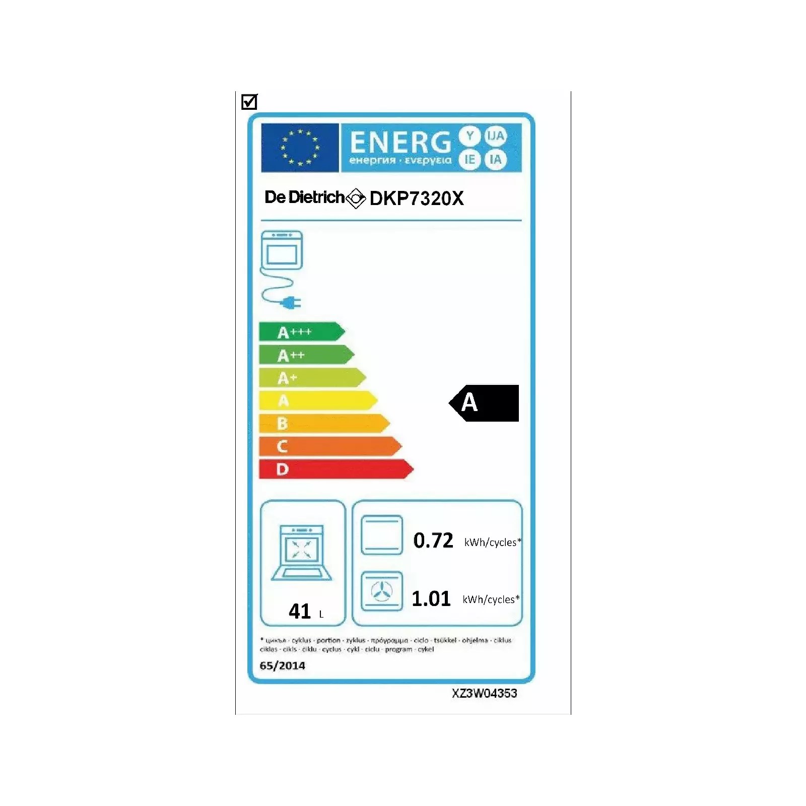 De Dietrich DKP7320X oven 41 DKP7320X Ovens AiO.lv