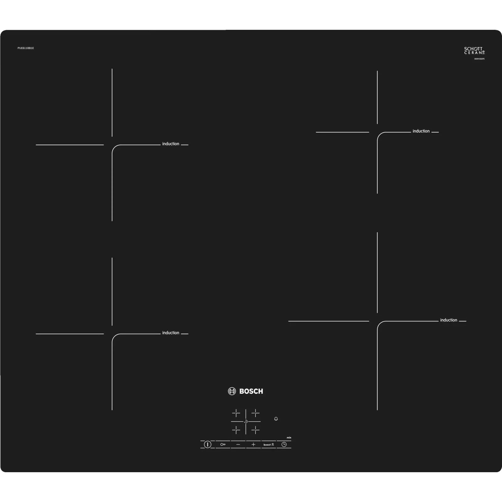 Bosch Serie 4 PUE611BB1E hob PUE611BB1E Builtin hobs AiO.lv