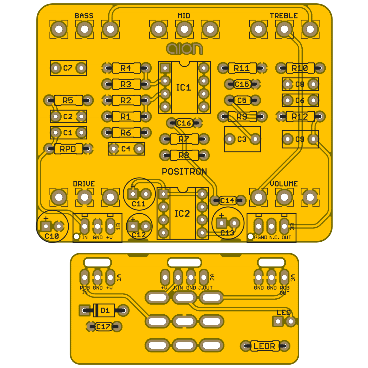 Positron Preamp Drive / Gorilla TC35 Aion FX