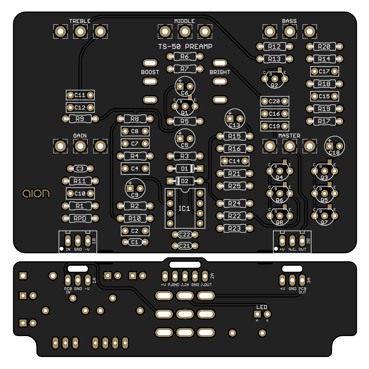 TS50 Guitar Preamp / Traynor TS50 Aion FX