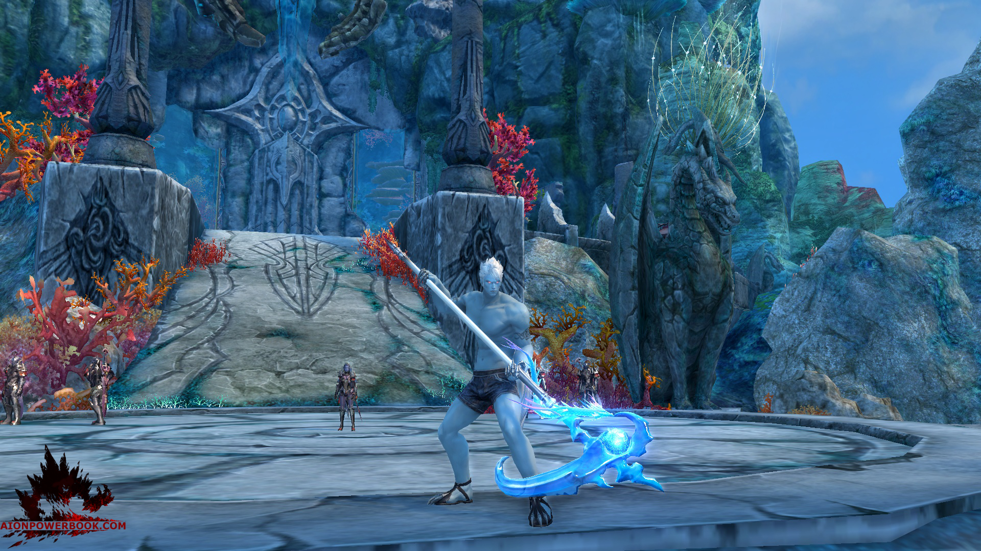 Water Dragon King's Magnificent Polearm Aion PowerBook