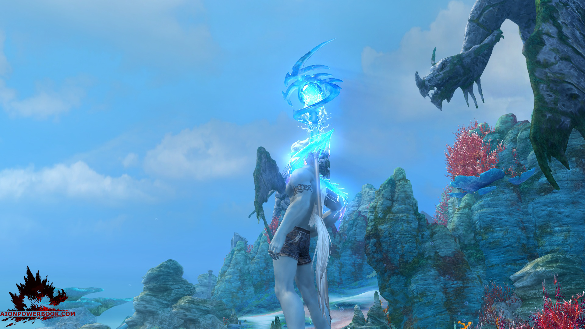 Water Dragon King's Noble Staff Aion PowerBook