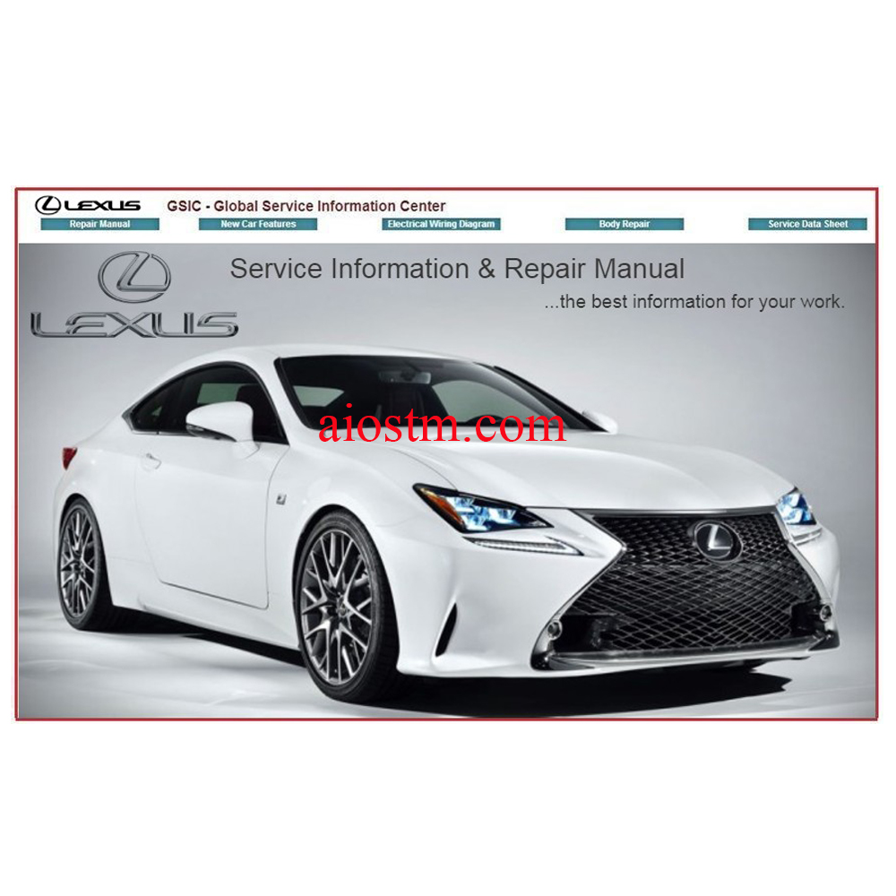 Toyota & Lexus Workshop Manual - Aiostm-All Data Repair Car Truck