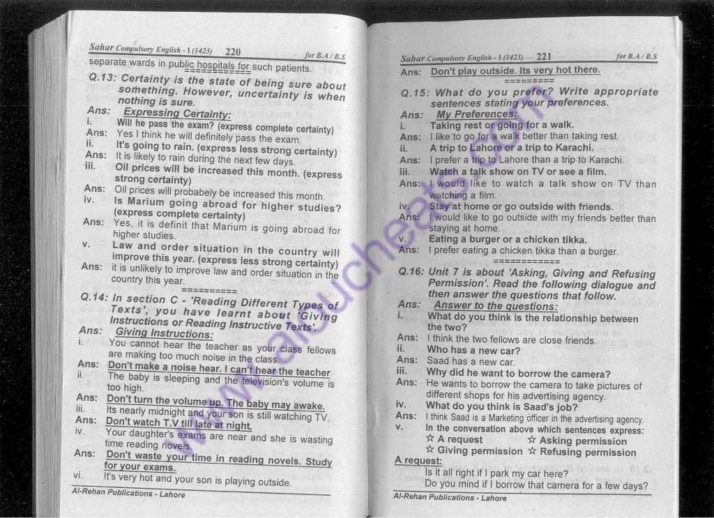 Compulsory EnglishI Code 1423 BA Solved Notes Part 16