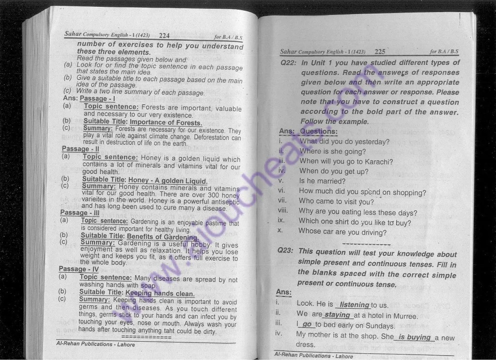 Compulsory EnglishI Code 1423 BA Solved Notes Part 16