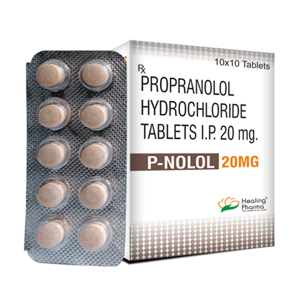 Propranolol 20mg (PNolol 20) 10 Tablets