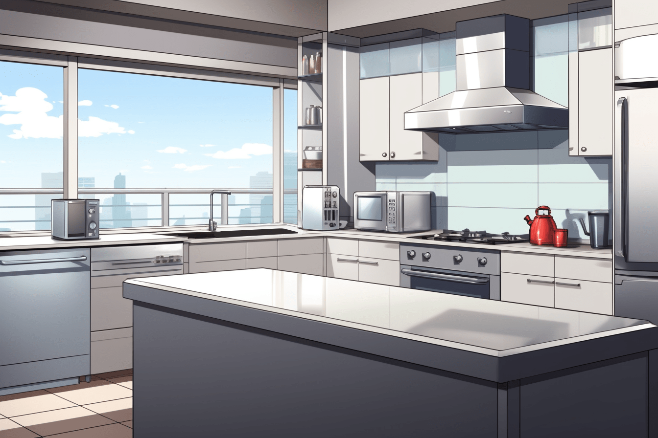 Anime Kitchen Background