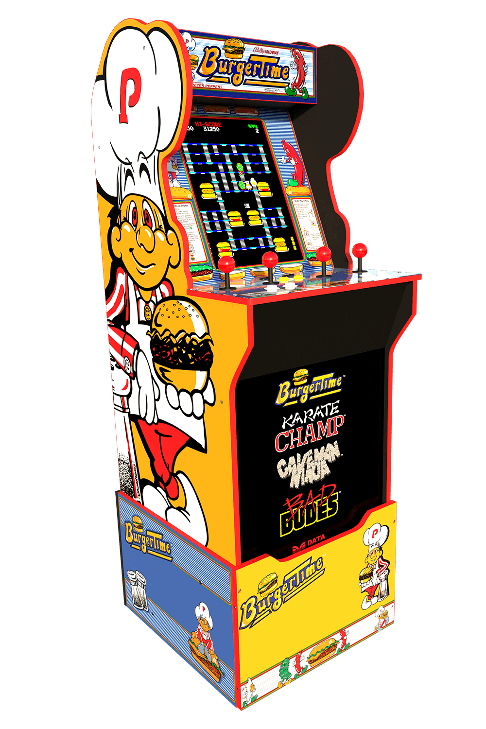 BurgerTime Arcade1up arcade game review