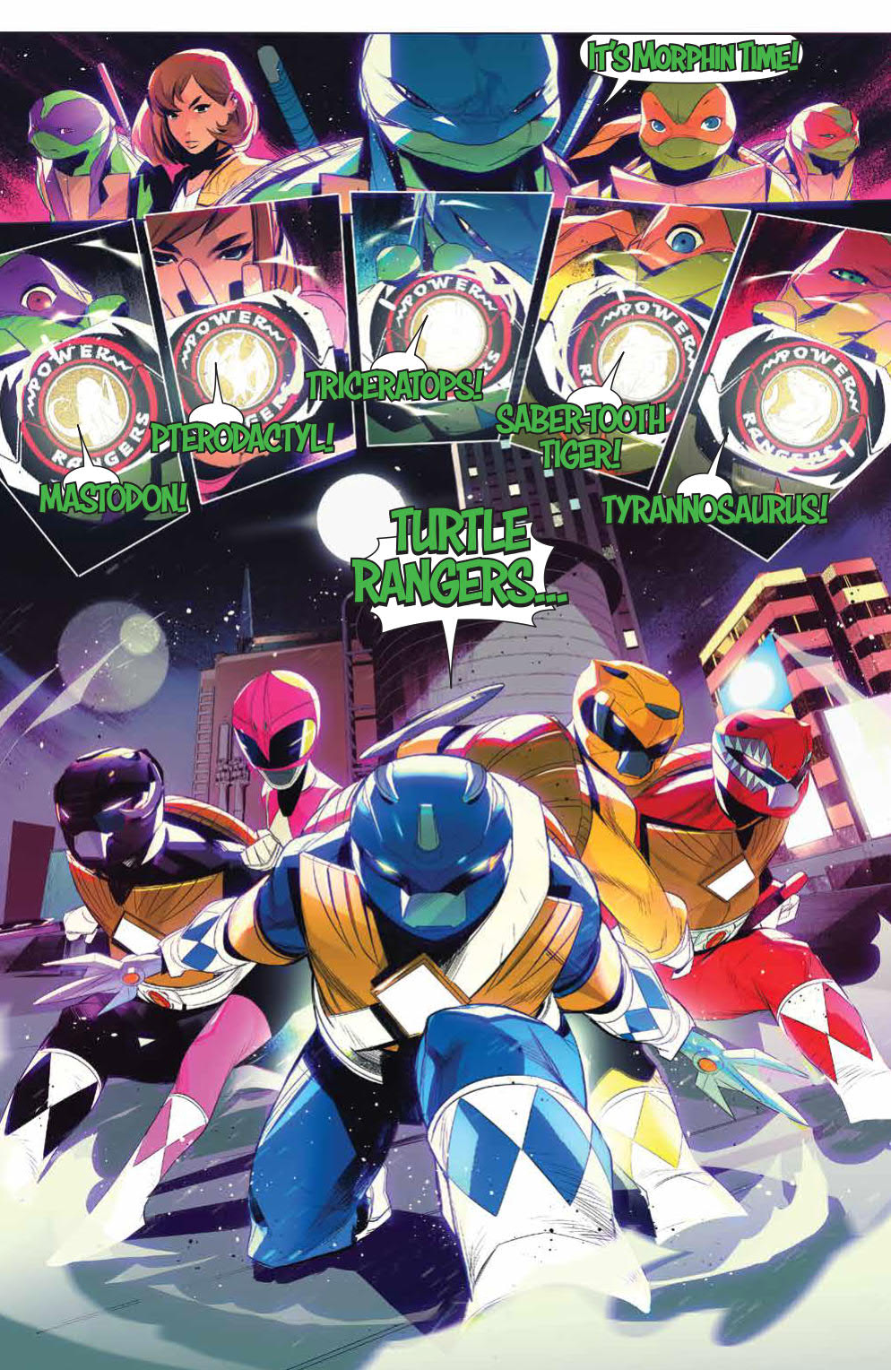 Mighty Morphin' Power Rangers/Teenage Mutant Ninja Turtles #4 Review