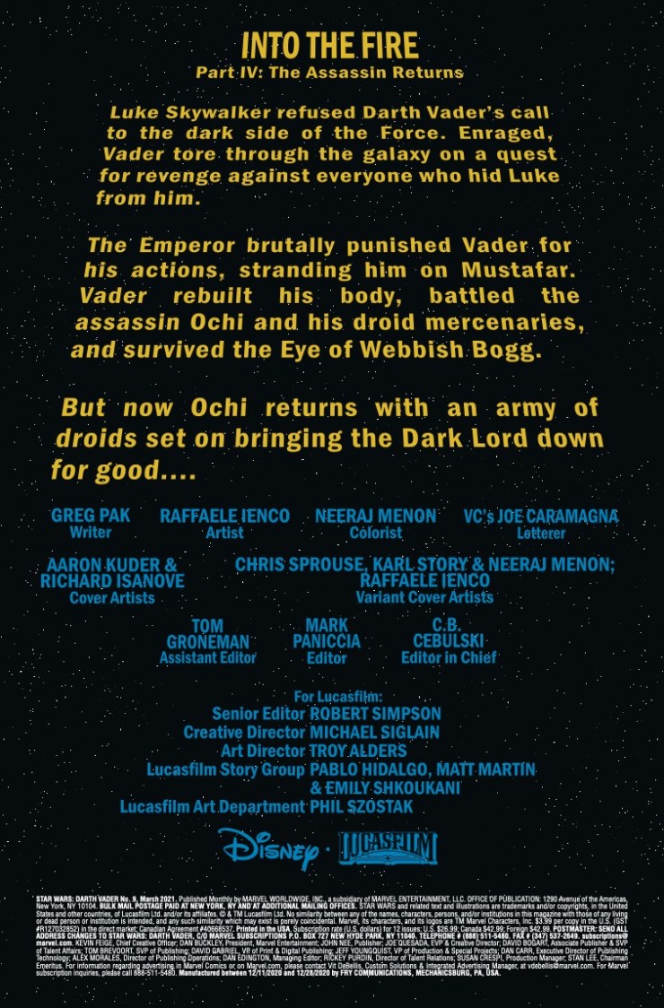 Star Wars: Darth Vader (2020-) #9