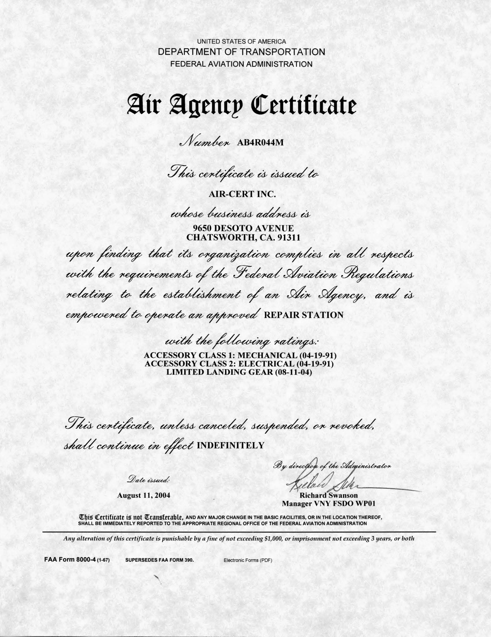 Our Credentials — AirCert