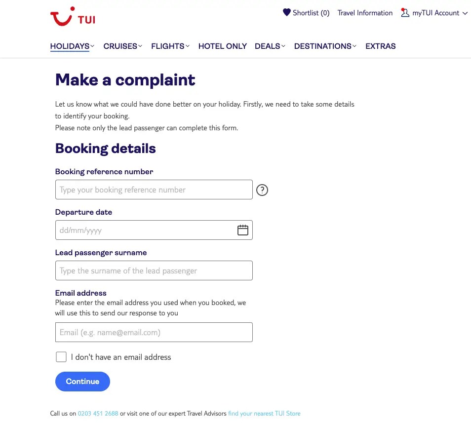 TUI Airways Complaints Contact Information, Phone, Email and Form