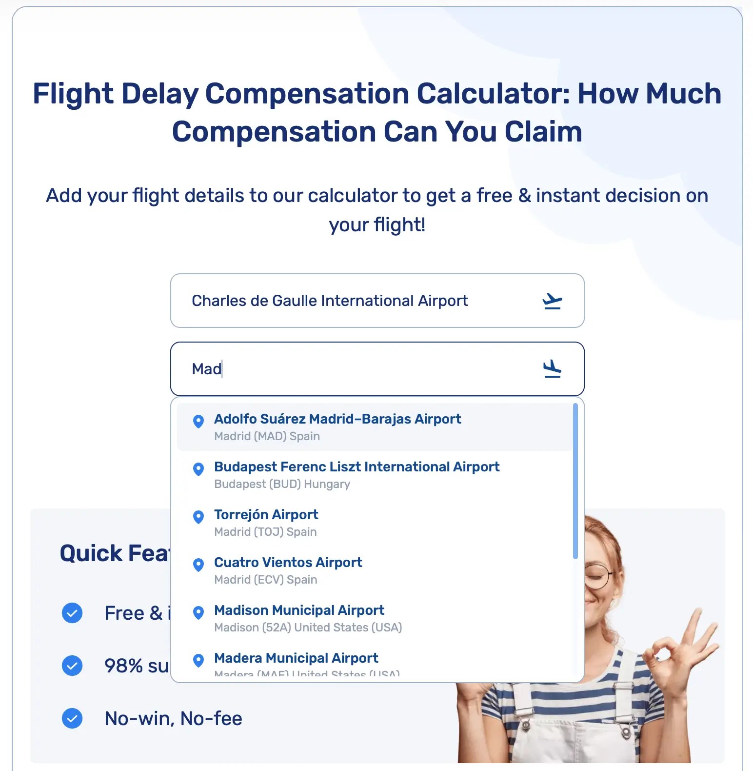 Check Your Flight Compensation in Seconds Free Calculator