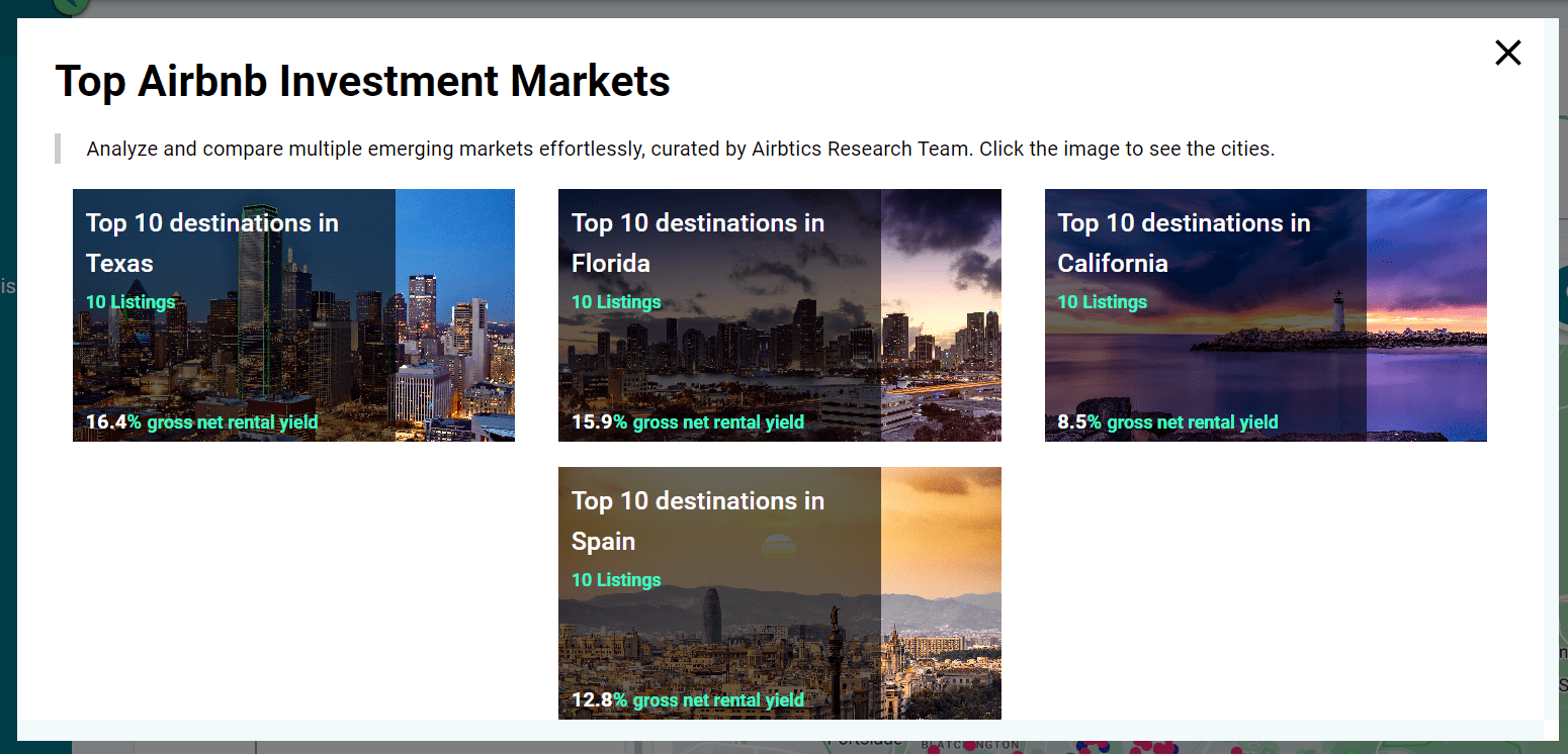 How to find emerging markets? Airbtics Airbnb Analytics