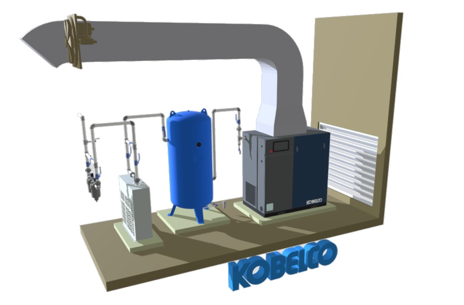 Kobelco Compressor Room Layout (3D)