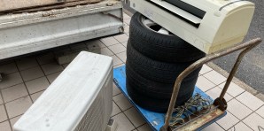 安佐南区マンションで取り外し済みエアコン、不用品回収