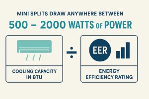 How many watts does a mini split use? Energy usage explained