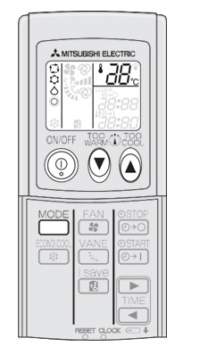 Mitsubishi AC - Selecting Operation Modes - Air Conditioning Wiki