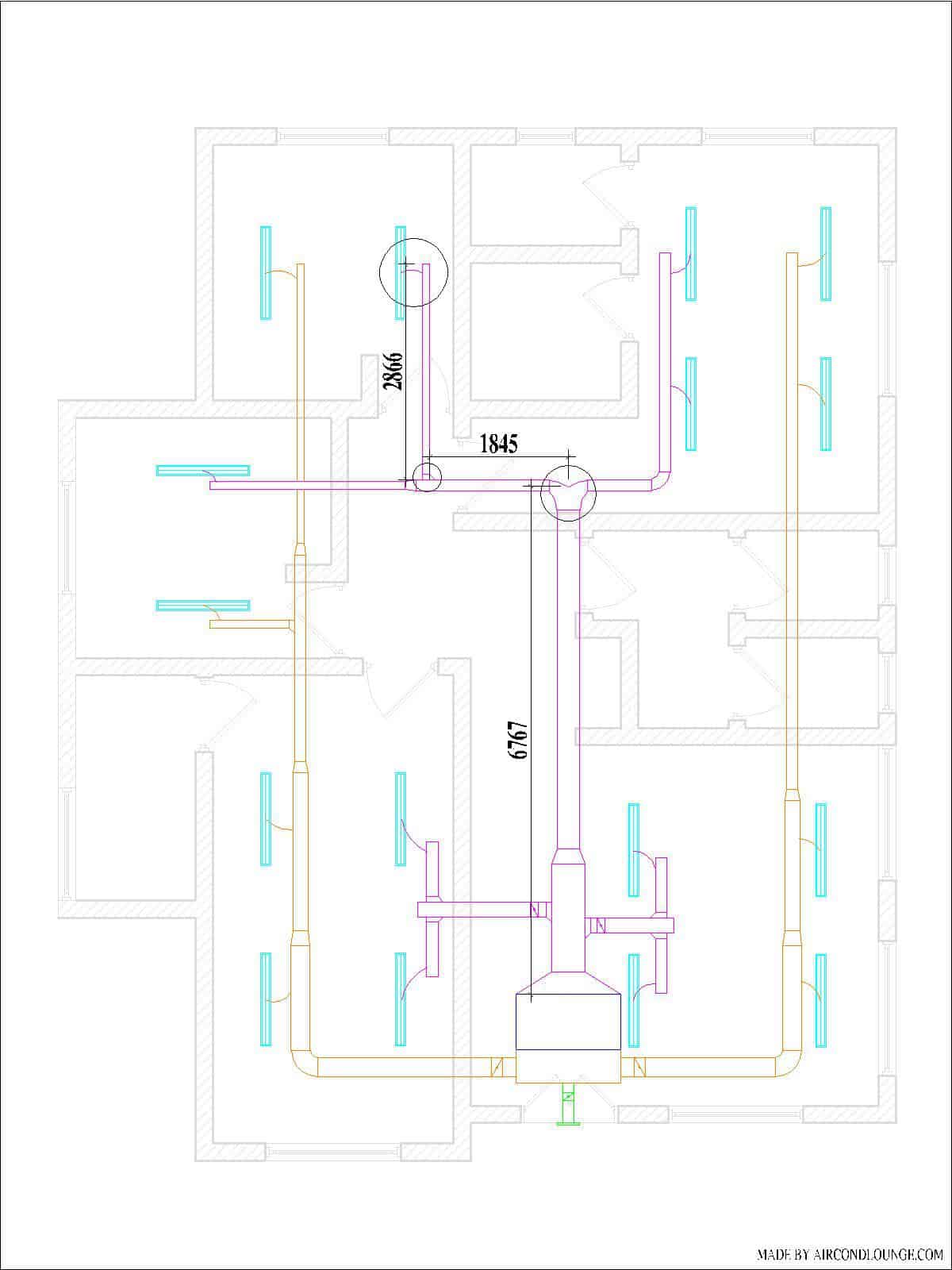 HVAC Ductwork Design Guide (Layout, Duct Size CFM) Aircondlounge vlr