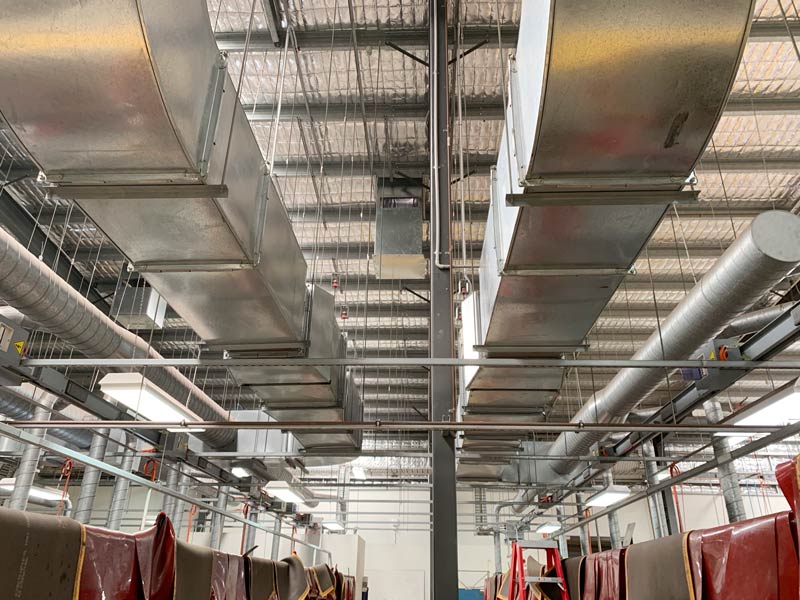 Welding Booth Ventilation Ducting Airconstruct