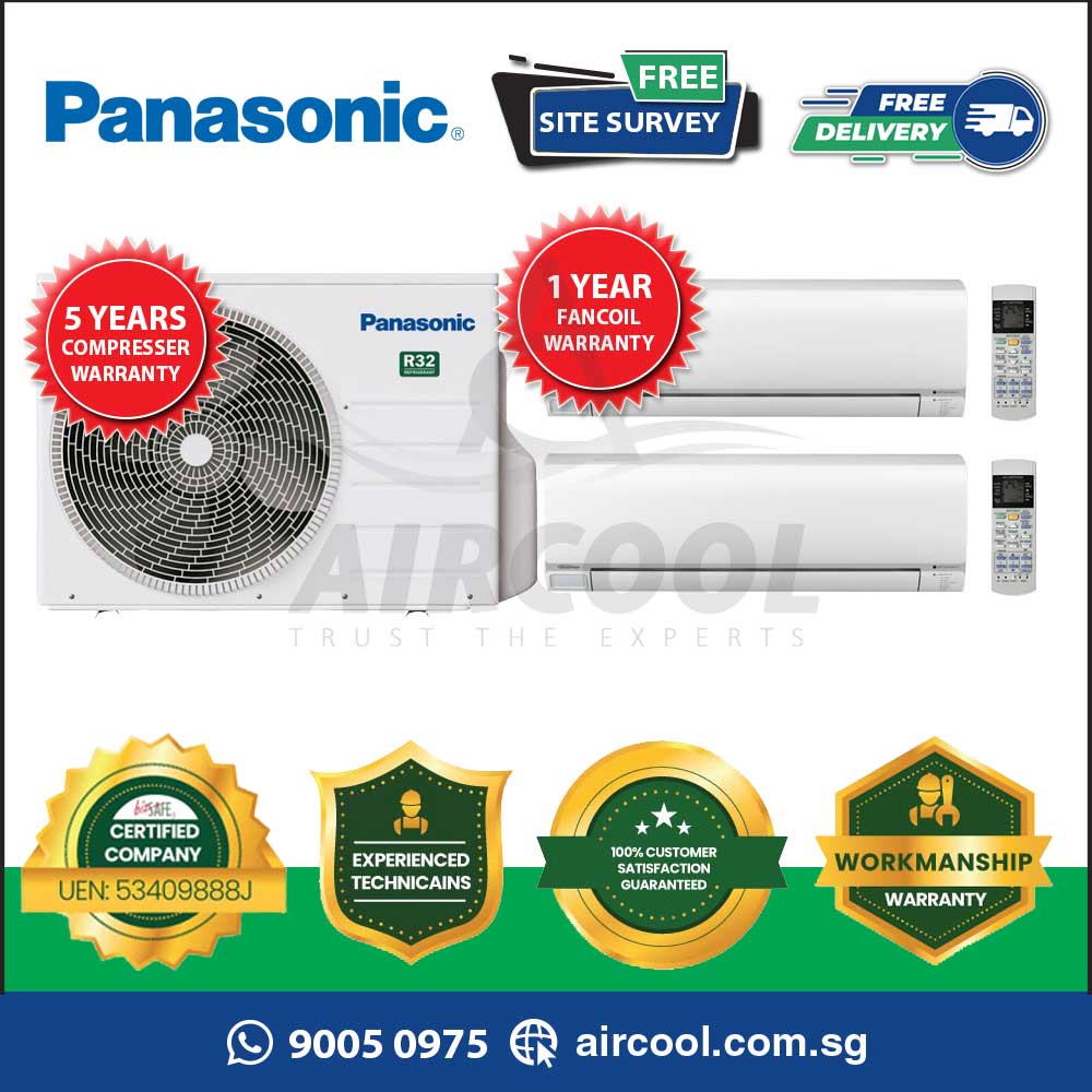Panasonic Aircon System 2 CU2XS20UKZ / CSMXS9UKZ X 2 Free Installation