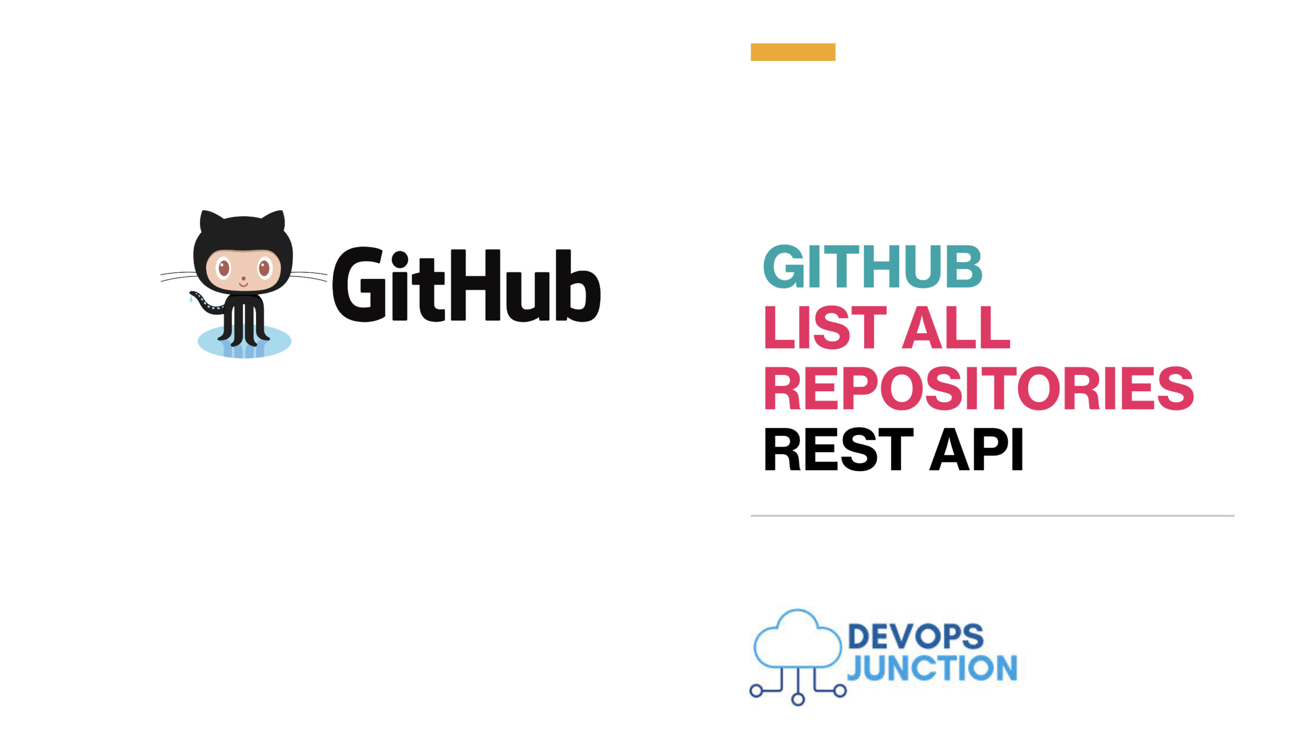 Github List All Repositories in Organization or Personal using REST API Devops Junction