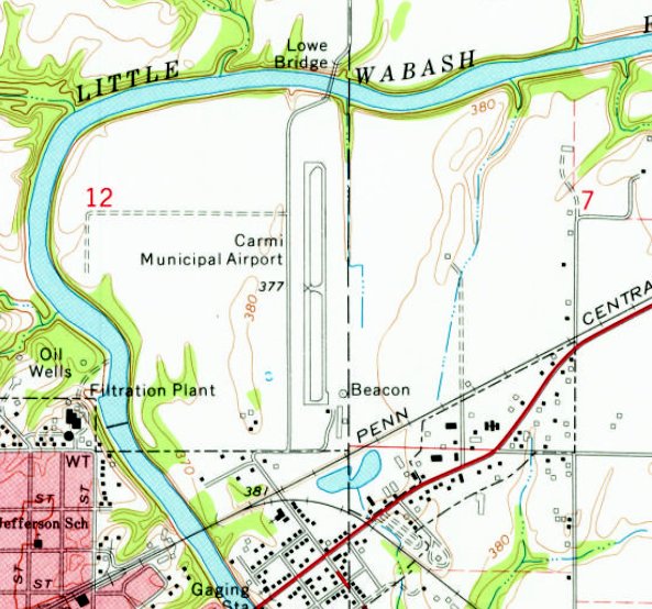 Abandoned Southern Illinois Map Abandoned & LittleKnown Airfields Southeastern Illinois