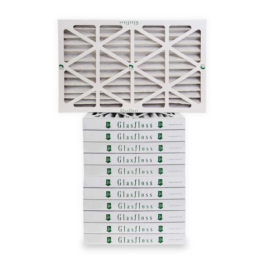 20x25x2 Air Filter Glasfloss ZL Series MERV 10 Box of 12