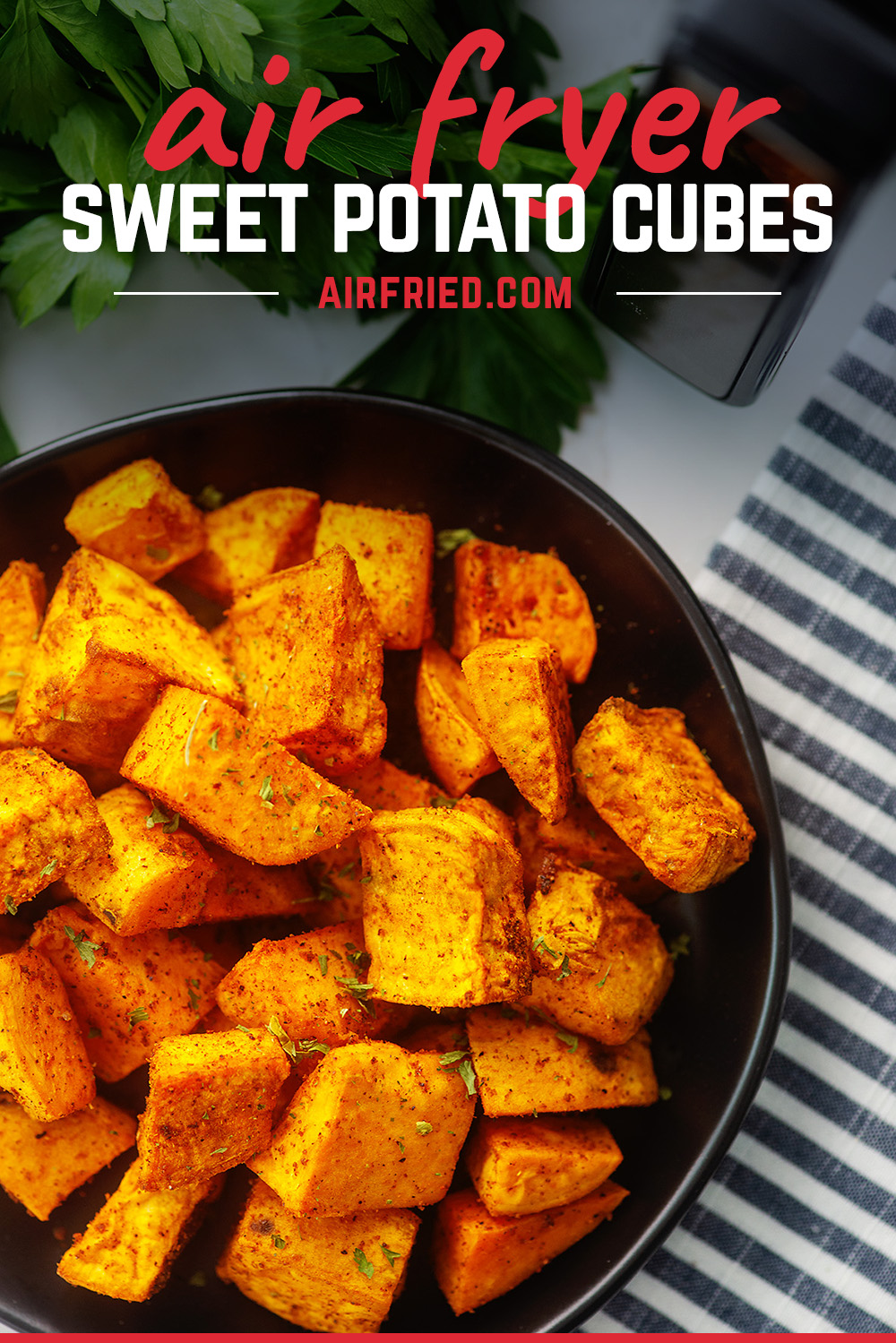 Easy Roasted Sweet Potatoes in Air Fryer