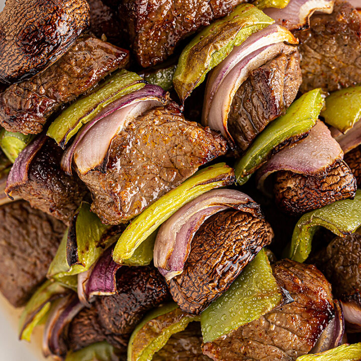 Easy Air Fryer Steak Kabobs Recipe