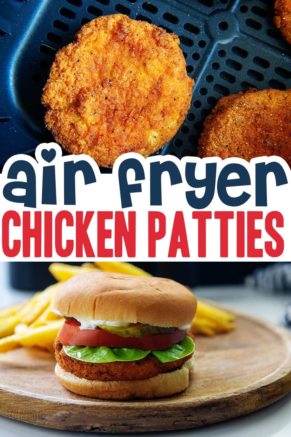 10Minute Air Fryer Chicken Patties