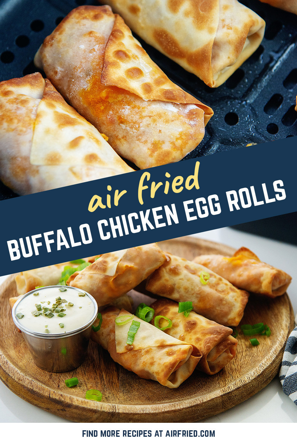 Air Fryer Buffalo Chicken Egg Rolls Recipe