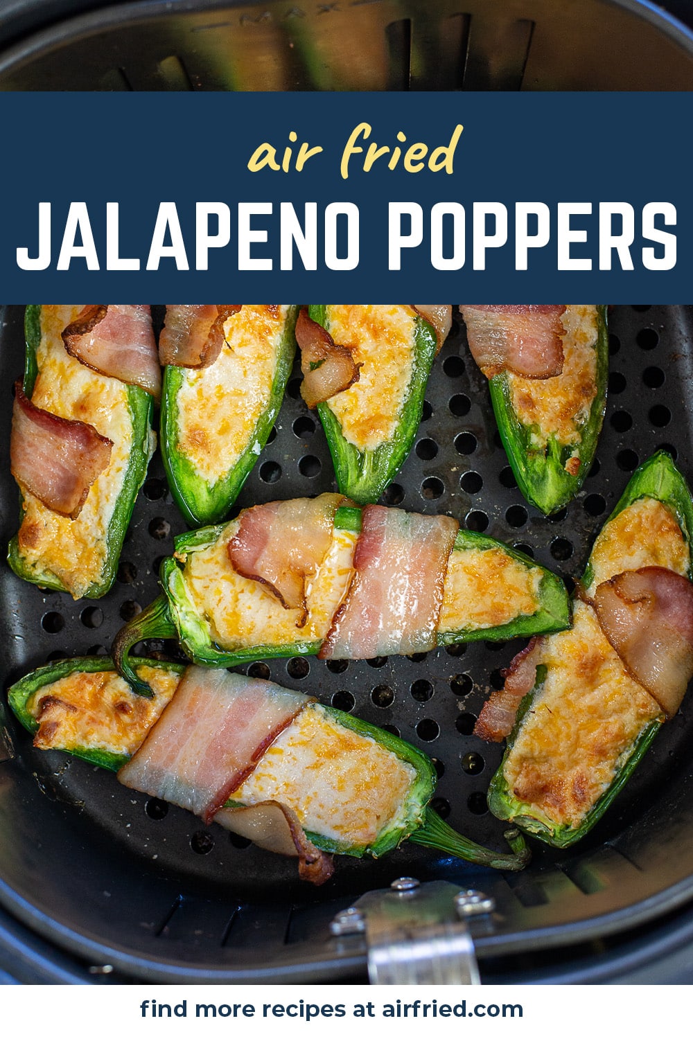 Air Fryer Jalapeno Poppers with Bacon