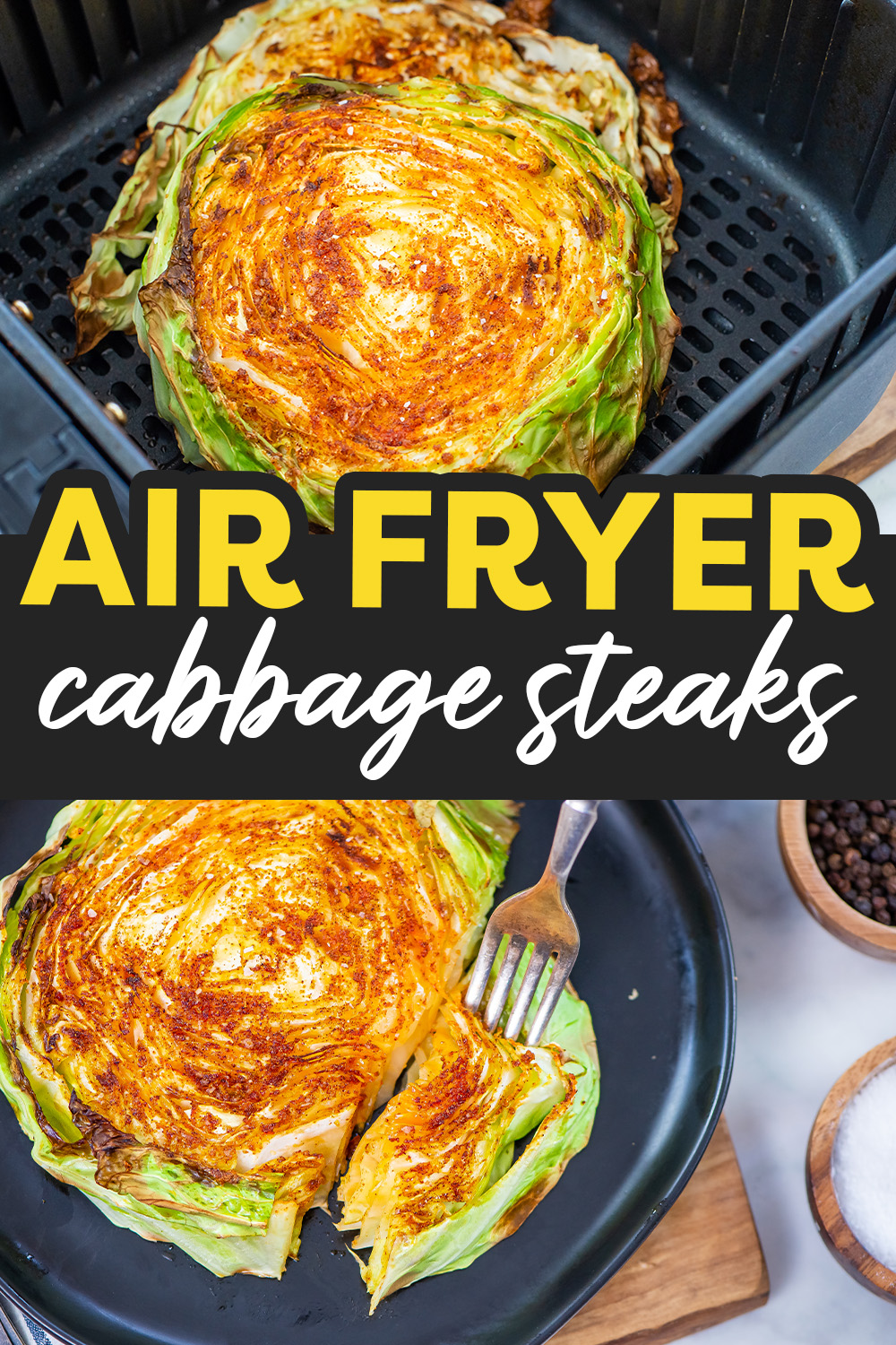 Air Fryer Cabbage Steaks