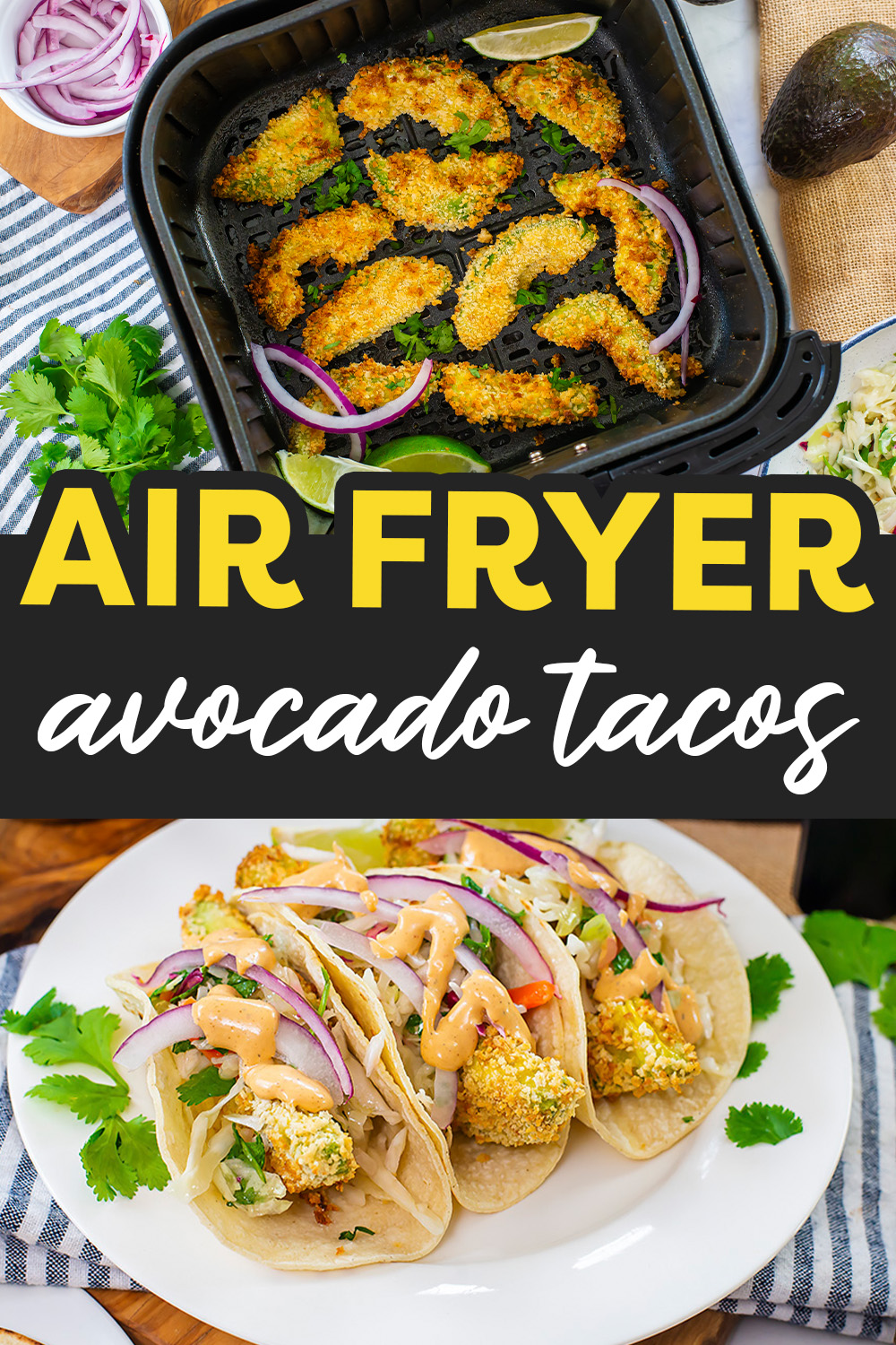 Air Fryer Avocado Tacos